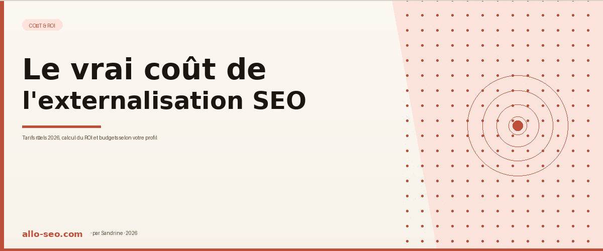 Coût externalisation SEO 2026 : tarifs réels et calcul du ROI TPE PME