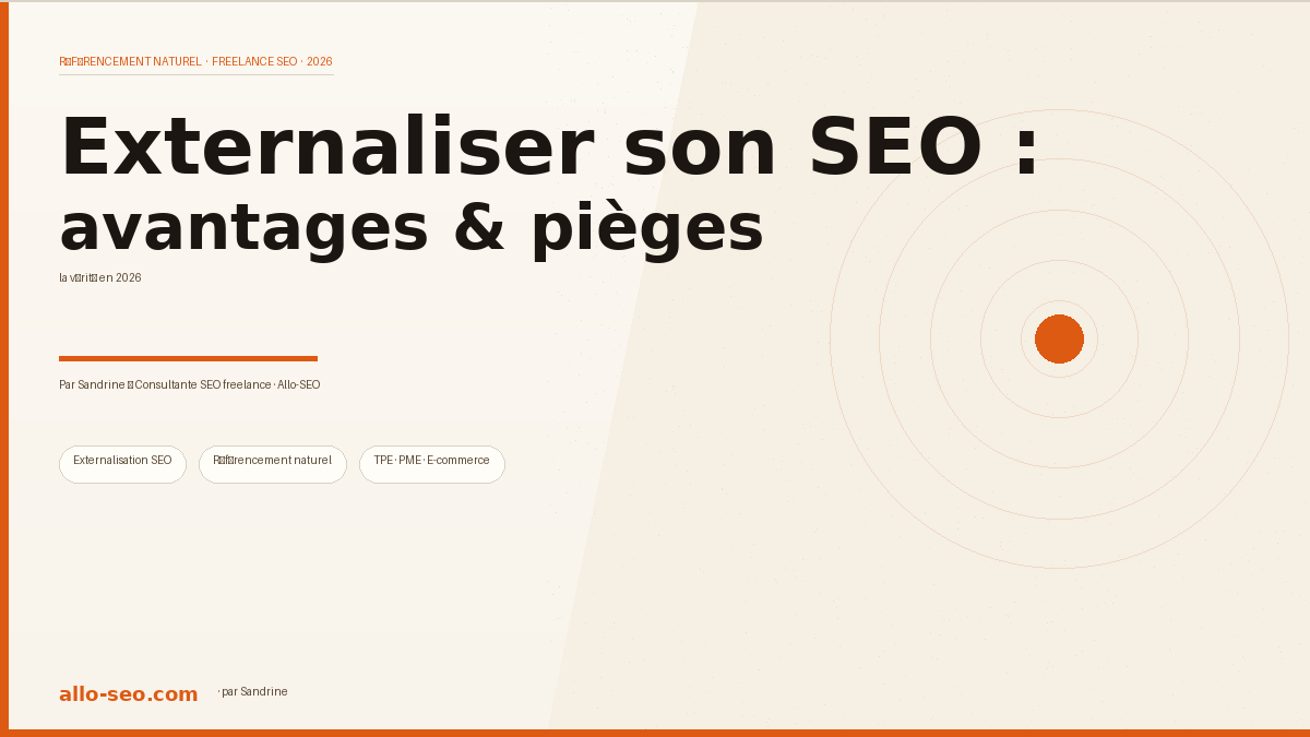 Externaliser son SEO : la vérité que personne ne dit