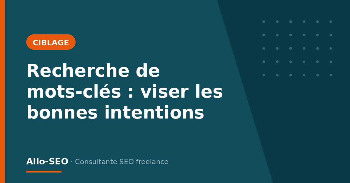 Recherche de mots-clés de rentrée et intention de recherche