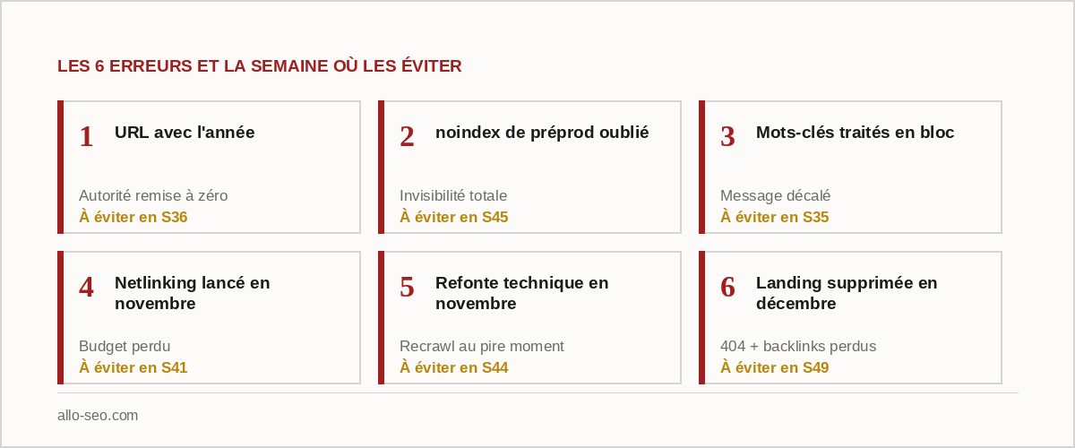 Les 6 erreurs de stratégie SEO Black Friday et la semaine où les éviter