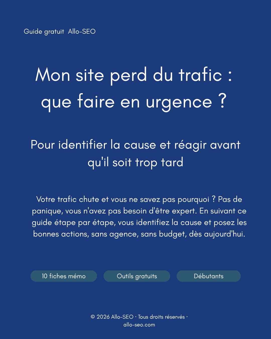 Mon site perd du trafic : que faire en urgence ?