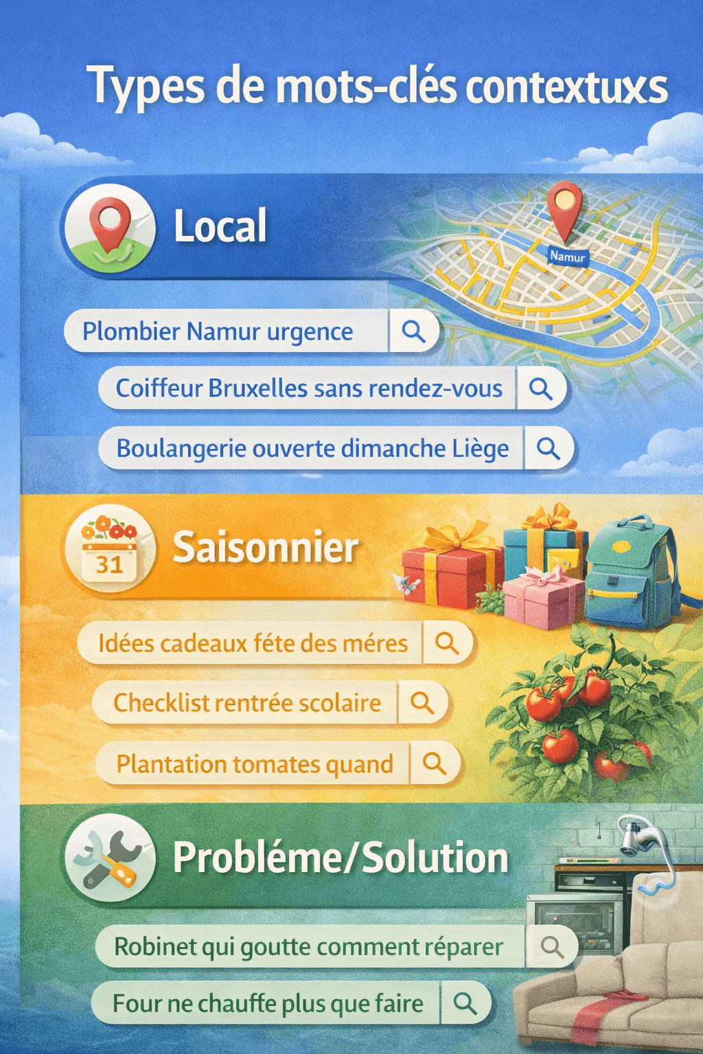 Des expressions puissantes pour vos mots-clés